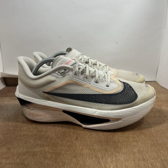 Nike Zoom Fly 6 Men Size 10.5  'Crimson Tint' Ivory Running Shoes FN8454-102 - Picture 1 of 8